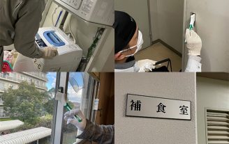 学生寮への光触媒コーティング